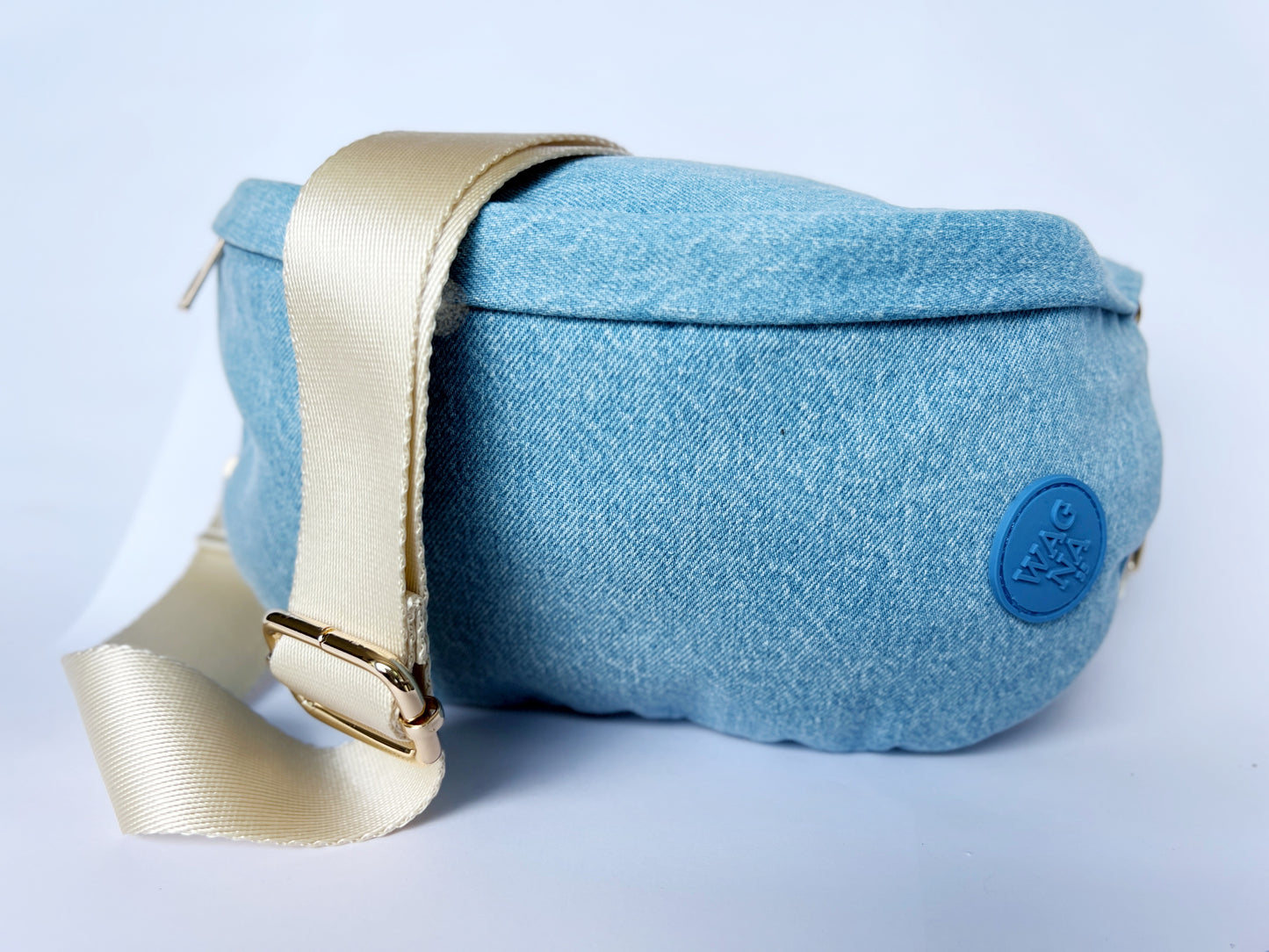 Wagna Denim Berry Bag Bej Askılı Çanta